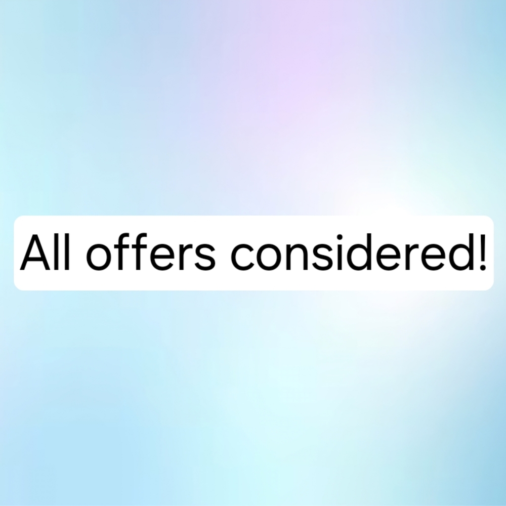 All offers considered